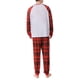 thumbnail image 1 of Sonducket Pijamas familiares Navidad Vacaciones Impreso Plaid Ropa de dormir Manga larga Cuello Loungewear Pijama HOMBRES L, 1 of 6