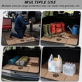 thumbnail image 3 of COEQINE Universal Car Trunk Mat All Weather Cargo Liner Floor Mat with Non-Slip Backing Scratch-proof Pet Cargo Mat Suitable for Most Car Models, Labrador Retriever Paw Brown, 3 of 7