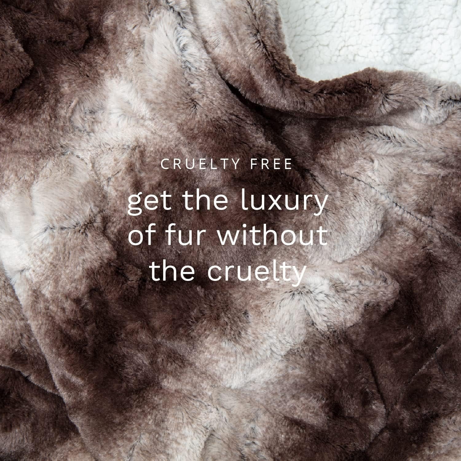 ViscoSoft Bulk 10 Piece Faux Fur Throw Size 50" x 60" Sherpa Luxury Blanket Dark Brown - Shed Free Furry Comforter - Bulk Pack