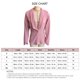 thumbnail image 2 of Chaqueta de traje para mujer Cuello vuelto Cuello en V profundo Manga larga Cierre de botones Abrigo de oficina para mujer Rosa L, 2 of 3