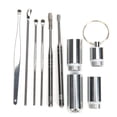 thumbnail image 4 of Ymiko Ear Pick 6pcs Stainless Steel Curette Earwax Removal Kit Keychain Storage Craft, 4 of 8