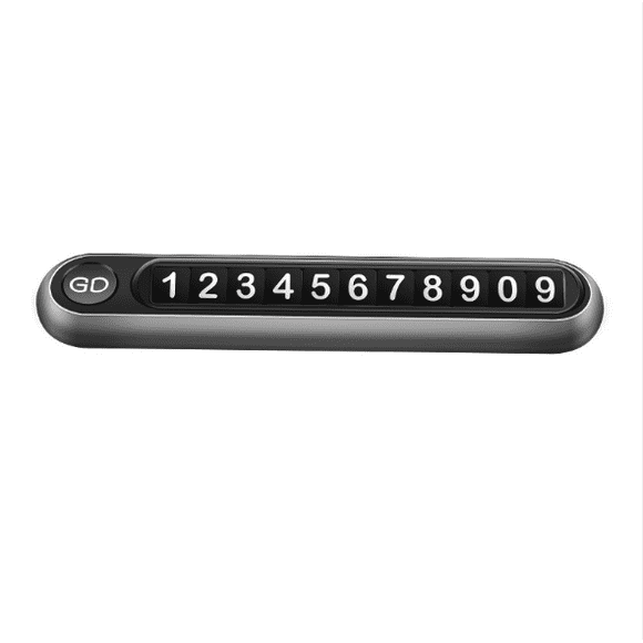 Car Temporary Stop Sign High Temperature Hidden Moving License Plate Noctilucent Automobile Metal