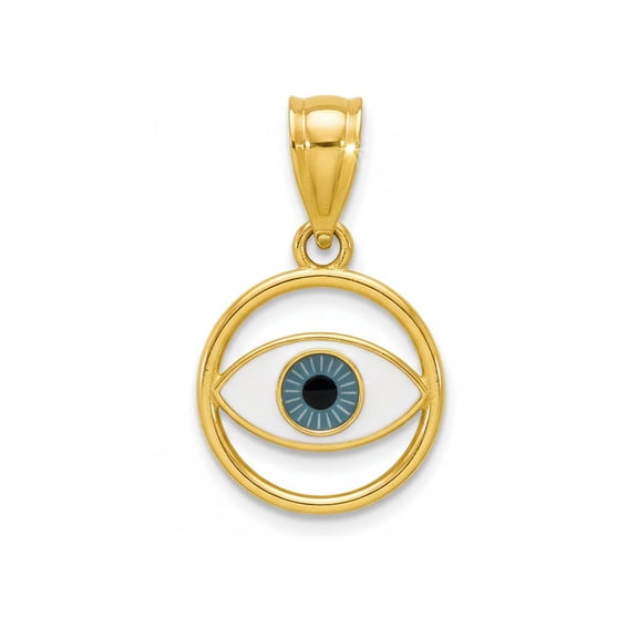 Charm America - Gold Evil Eye Charm - 10 Karat Solid Gold