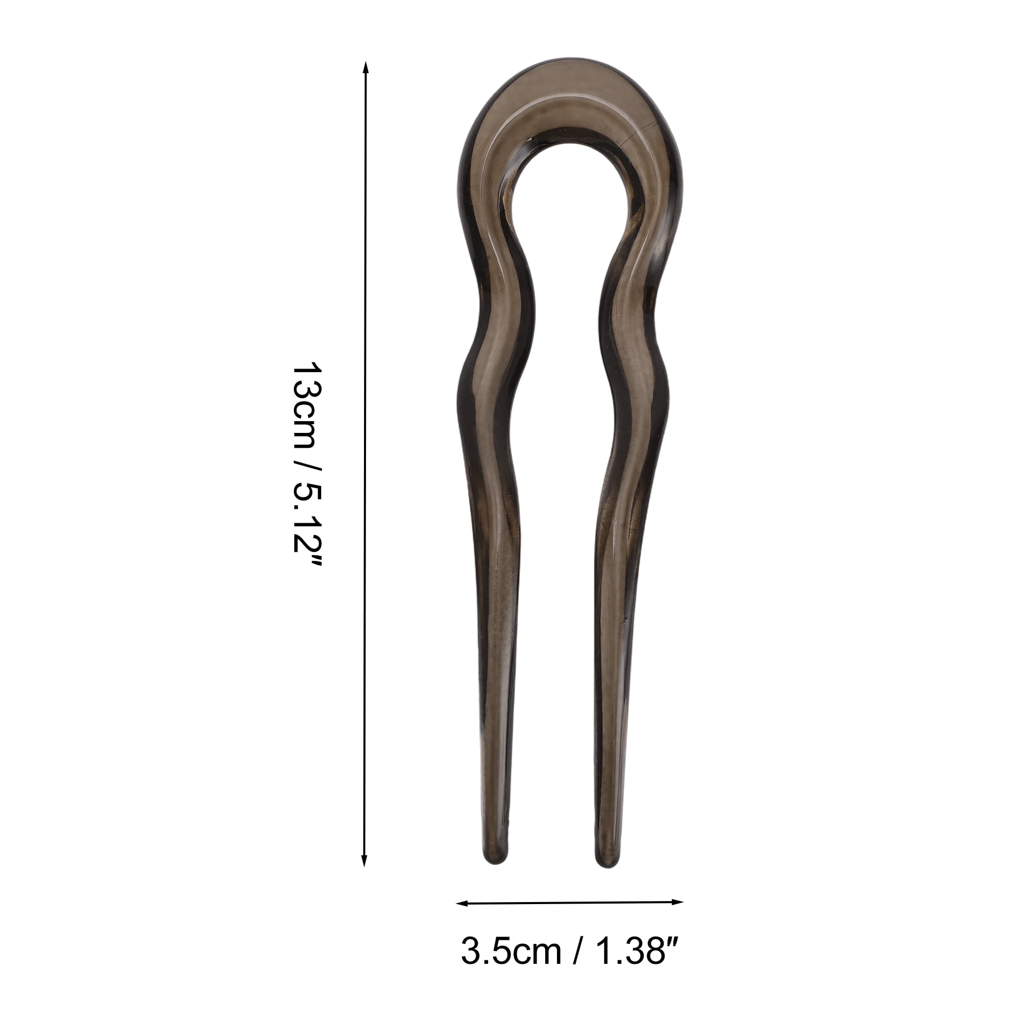 Unique Bargains U-shaped Hair Pin 5.12"x1.38" 1 Pc Dark Gray