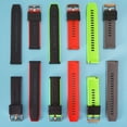 thumbnail image 3 of Fashion Bracelet Man Women Sports Silicone Strap Soft WristBand Replacement Band Breathable Watchband BLACK&GREEN FOR HUAMI AMAZFIT GTR 47MM, 3 of 8