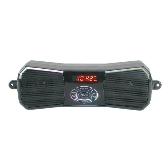 Altavoces para Motocicleta Todoterreno, de Audio Estéreo Inalámbrico de 12 V, Montaje en Manillar, MP3, Entrada Auxiliar, USB, FM, Sin Función de Carga.