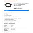 thumbnail image 2 of Auto Trans Oil Cooler Hose - Compatible with 1999 - 2008 Toyota Solara 2000 2001 2002 2003 2004 2005 2006 2007, 2 of 2