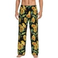 thumbnail image 2 of Kdxio Sunflowers And Bird Print Men's Sleep Pajama Pant Lounge Pants with Pockets, 2 of 8