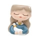 thumbnail image 5 of Figura de niña, maceta, adorno para exhibir al aire libre, divertida, decorativa, única, de resina Cisne, 5 of 9