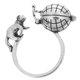 thumbnail image 2 of Vintage Rings For Women Cat Jewelry Open Adjustable Ring Portable Mini Locket Accessories Aromatherapy Diffuser 1Pcs, 2 of 5
