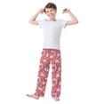 thumbnail image 3 of Wobogo Flower English Bulldogs Long Pajama Pants Bottoms Soft Sleepwear with Pockets, 3 of 9
