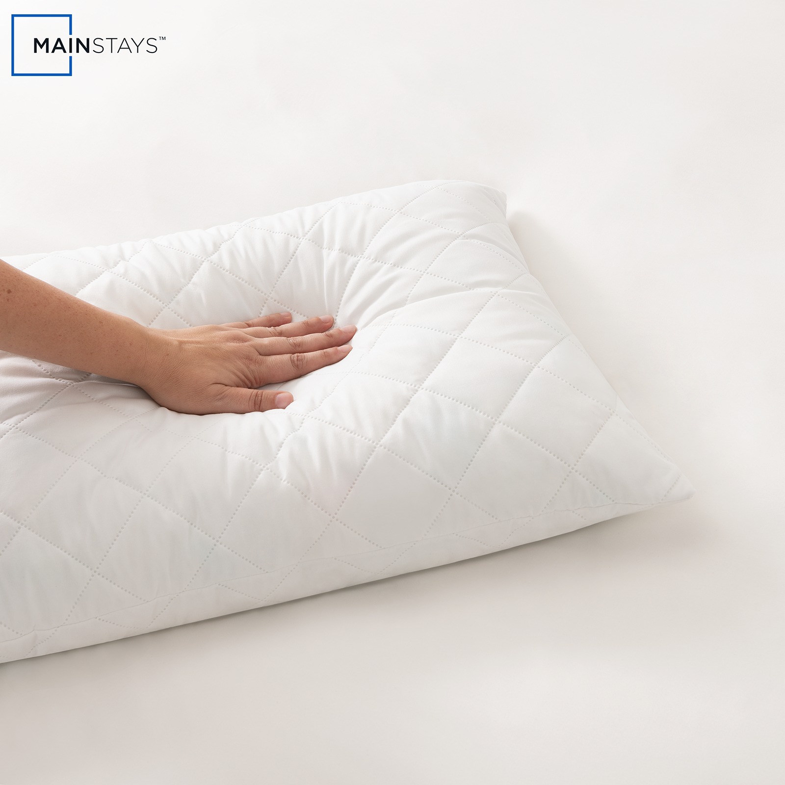 Mainstays Memory Foam Cluster Bed Pillow, Standard/Queen, 2-Pack photo 7