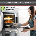 thumbnail image 6 of 13-Inch Oval Roaster with Lid, Enameled Steel, 7 LB Poultry Capacity, 932°F Heat Resistant, Dishwasher Safe, Black, 6 of 7