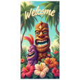 thumbnail image 3 of Tropical Design Tiki Banner Colorful Characters Polynesian Style Welcome Sign for Beach Party Outdoor Event Luau Celebration, 3 of 8