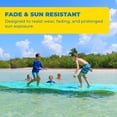 thumbnail image 4 of Aqua Lily Pad Original Floating Water Mat Island Float, 20 Ft, Green/Yellow, 4 of 11