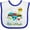White and Royal, variant on Inktastic Mele Kalikimaka Boys or Girls Baby Bib
