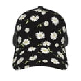 thumbnail image 3 of Lsque Daisies Flowers Printed Trucker Hat - Baseball Cap for Men Women - Breathable Mesh Side, Adjustable Fit - for Casual Wear, 3 of 7