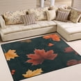 thumbnail image 2 of Autumn and Falling Leaves 63''x48'' Plush Memory Foam Bath Mat, Soft, Absorbent, Non Slip, Durable, 2 of 7