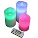 thumbnail image 2 of Velas LED Yakii sin llama que cambian de color, paquete de 3 unidades, 2 of 9