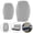 Light gray, variant on perfk RV Dinette Cushion Covers Easy Fitted Camping Cushions Cover for Home Bedroom Khaki