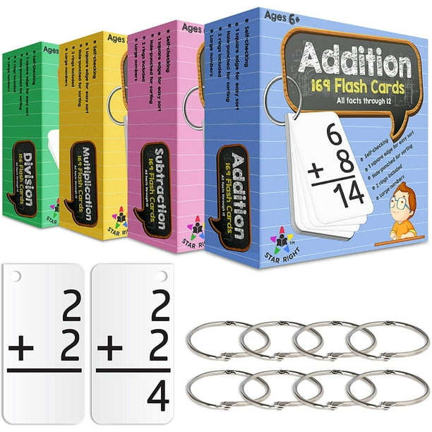 Star Right Multi Math Flashcards Pack - Addition, Subtraction ...