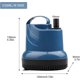 thumbnail image 2 of Mini vattenpump dränkbar pump 1500l/h 20w 230v källarvakuumpump 1,6m Leveranshöjd 1,8m Kabel för trädgård, akvarium, damm, fontän, 2 of 5