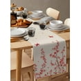 thumbnail image 6 of Cherry Blossoms Table Runner Cotton Linen 60 Inch Holiday Dresser Scarves, Spring Pastoral Botanical Flowers Tablerunner for Kitchen Coffee Dining Bedroom Living Room Dinner Scarf Décor 13''x60'', 6 of 9