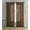 Brown, variant on Kate Aurora Living 2 Pack Semi Sheer Plaid Grommet Top Window Curtains - Silver/Gray, 84 in. Long