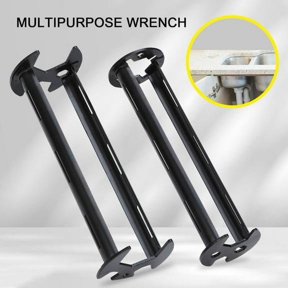 BAETEUY Multifunctional Basin Wrench Sink Wrench Set 360-Degree Rotation Portable Reusable Universal Plumbers Wrench