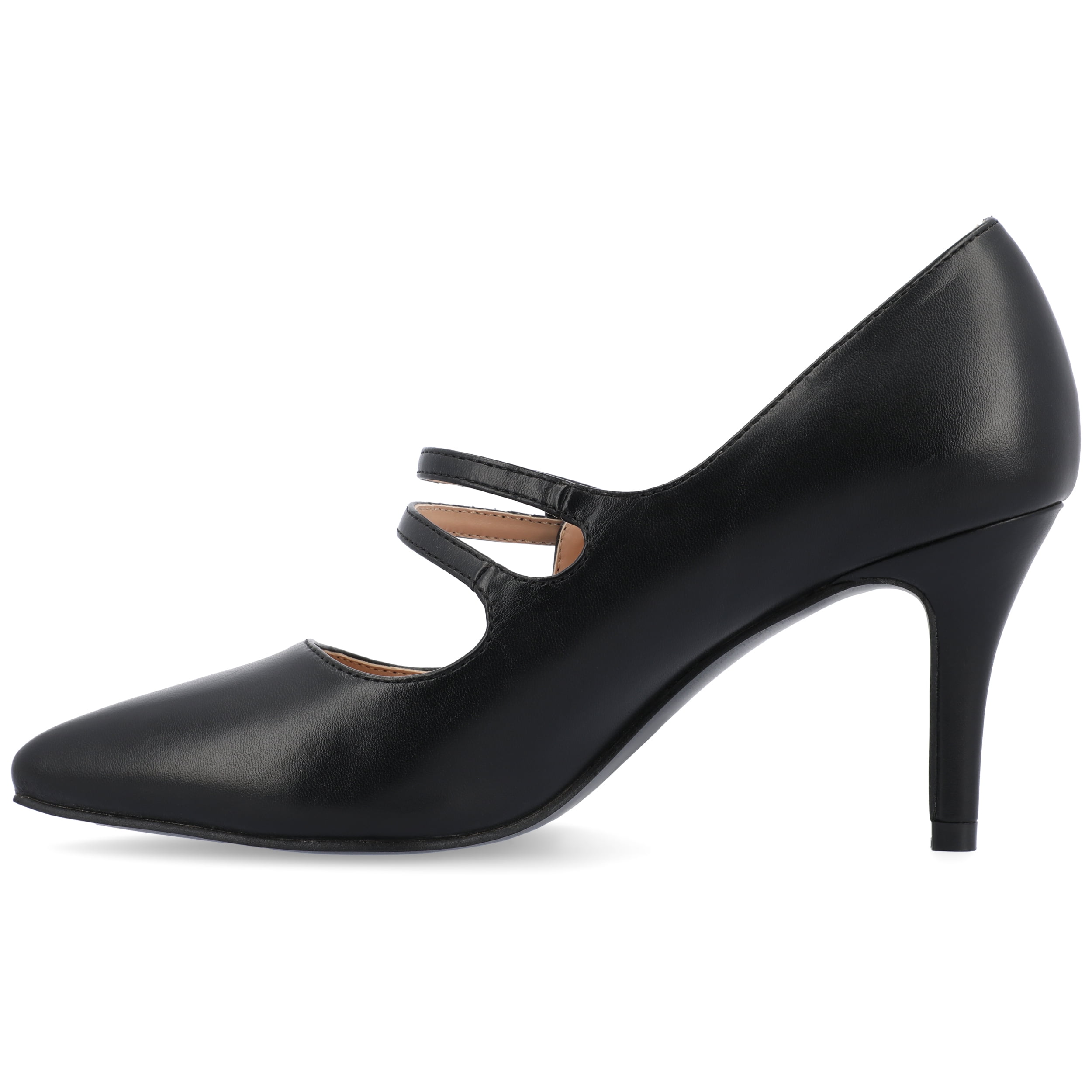 Journee Womens Sidney Narrow Width Pointed Toe Mid Heel Pumps