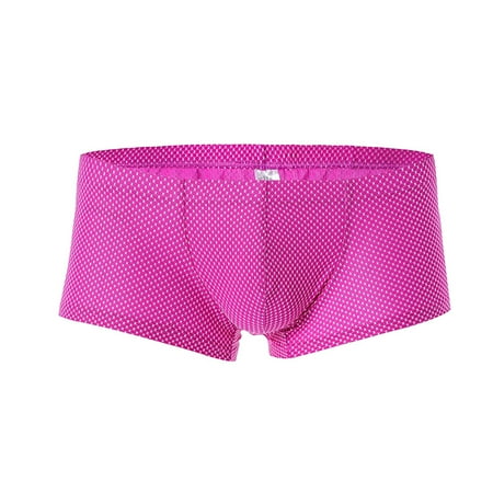 

QWERTYU Mens Stretch Breathable Soft Pouch Briefs Male Comfort Underwear Trunks XL Purple