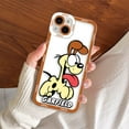 thumbnail image 3 of Étui Mignonne G-Garfield Angel Eyes Transparente pour iPhone Apple 15 14 12 13 11 Pro 8 7 SE Plus X XR TP, 3 of 7