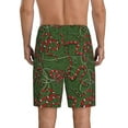 thumbnail image 5 of Salouo Red Snake Pattern Men's Sleep Pajama Shorts,Pajama Bottoms Elastic Waistband Sleep Pajama Short PJ Shorts for Men -X-Large, 5 of 6