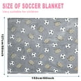 thumbnail image 7 of Wesan Glow in The Dark Blanket Sports Soccer Throw, 60" x 50", 7 of 7