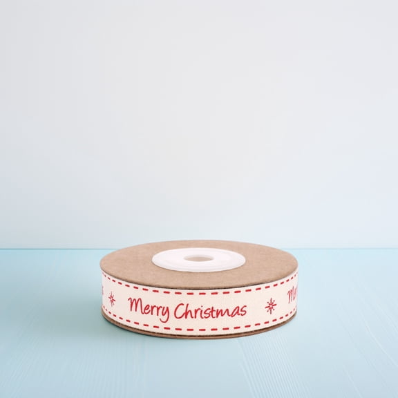 UPOUART Holiday Red Cotton Ribbons for Christmas and Wrapping