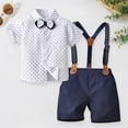 thumbnail image 2 of Toddler Baby Boy Clothes For 2t 3t Boys Cute Summer Short Sleeve T Shirt Tops Shorts Clothes Sets Baby Boy Outfits 4t 5t 6t 7t Children,Crewneck 18-24 Months, 2 of 7