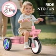 thumbnail image 5 of Tricycle for Girls,Bike Toys with Adjustable Seat&Light-Up Wheels,Birthday Gift, 5 of 9