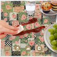 thumbnail image 6 of Pioneer Flower Floral Print Pattern Round Tablecloth 60 X 60 Inch, Wrinkle Resistant Wipeable Table Cloth for Kitchen Dining Picnic Patio Party, 6 of 6