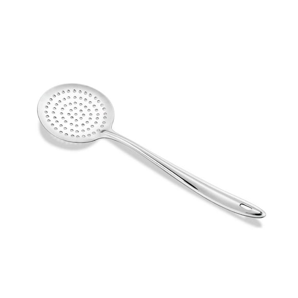 Silver Stainless Steel Sigma King Medium Skimmer, 28 Cm | Stainless Steel Poni - Dishwasher Safe