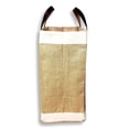 thumbnail image 4 of Eco-Friendly Large Jute and Cotton Leather Handle Market Tote Bag Natural, 4 of 6