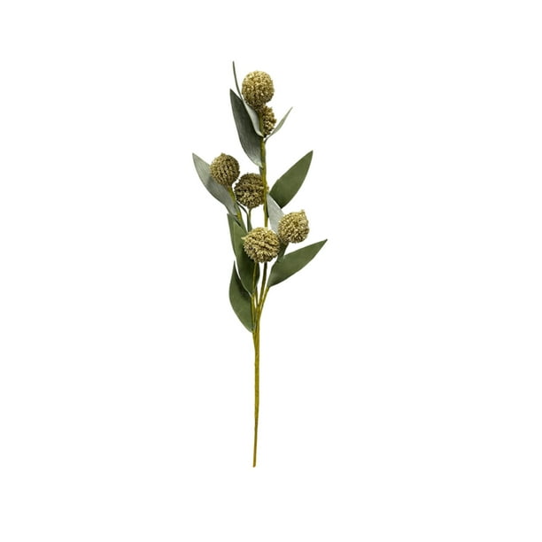 Flores Artificiales para la Decoración 40 cm/15.74 en Mano Roll Ball Crisantemo