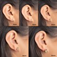 thumbnail image 2 of Aretes Barzel chapados en oro de 18K con bolitas, 3-10 mm, paquete de 5, 2 of 8