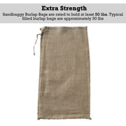 Sandbaggy Burlap Sand Bag, Brown, 50 Count