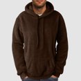 thumbnail image 1 of KIHOUT Hoodies for Men Comfortable Fleece Hoodie Heart Pattern Solid Hooded Pocket Drawstring Sweatshirt BW/L3, 1 of 5