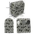 thumbnail image 5 of Floral Lounger Chair Bag, Art of Flower Silhouettes and Leaves Budding Spring Time Foliage, High Capacity Storage with Handle Container, Lounger Size, Charcoal Grey and Dust, by Ambesonne, 5 of 5