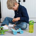 thumbnail image 3 of Nalgene Kids On The Fly Water Bottle, Leak Proof, Durable, BPA and BPS Free, Carabiner Friendly, Reusable and Sustainable, 12 Ounces, Purple Hoot, 3 of 6