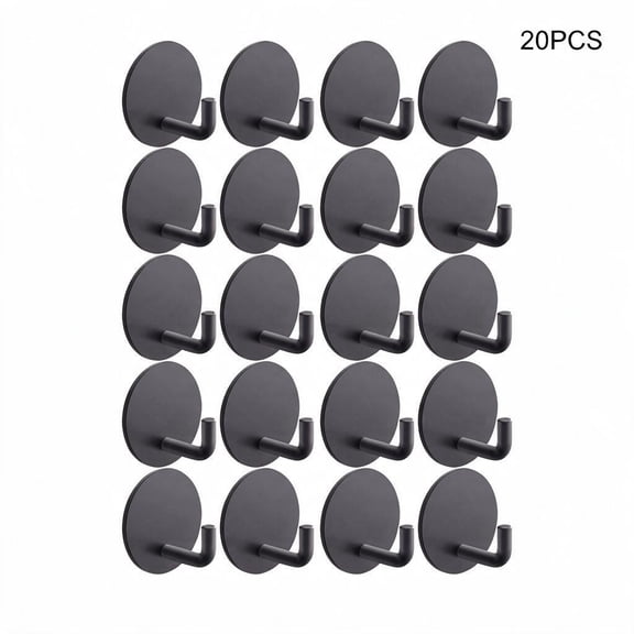 20 Packs Heavy Duty Adhesive Wall Hooks,Waterproof Coat Towel Hanging Hooks for Bathroom Kitchen Household Storage