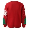 thumbnail image 5 of Cute Christmas Tree Sweaters for Women 2025 Long Sleeve Crewneck Xmas Knitted Pullover Sweater Jumper Tops, 5 of 6