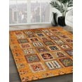 thumbnail image 2 of Ahgly Company Indoor Square Abstract Orange Abstract Area Rugs, 5' Square, 2 of 6