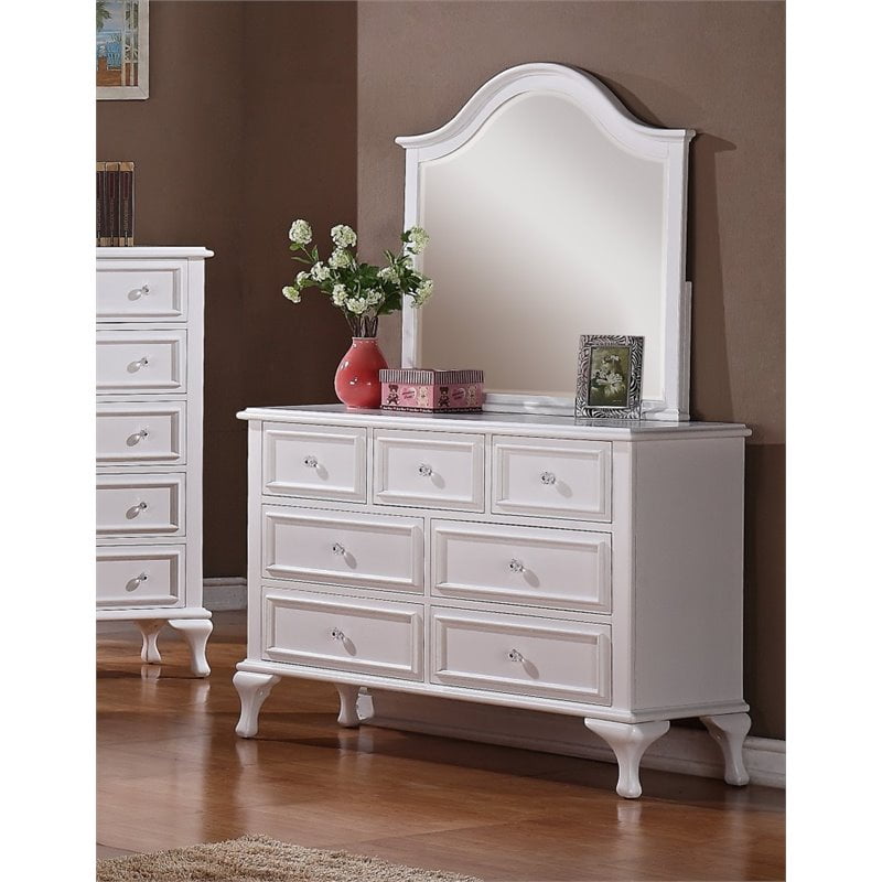 Picket House Furnishings Jenna Dresser With Mirror In White